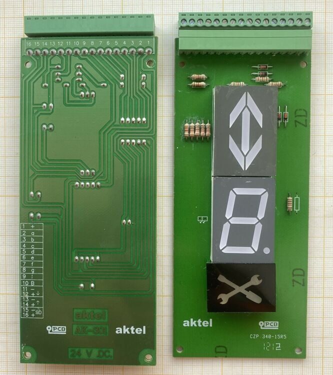 Плата индикации AKTEL AK-301 blue